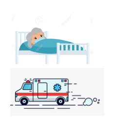 schwer krank / ambulanz